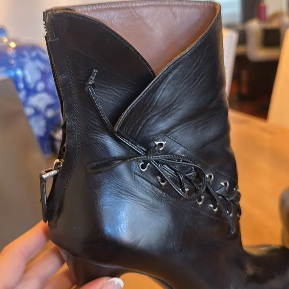 Alaia Corset Leather Platform Boots, F/W 2012