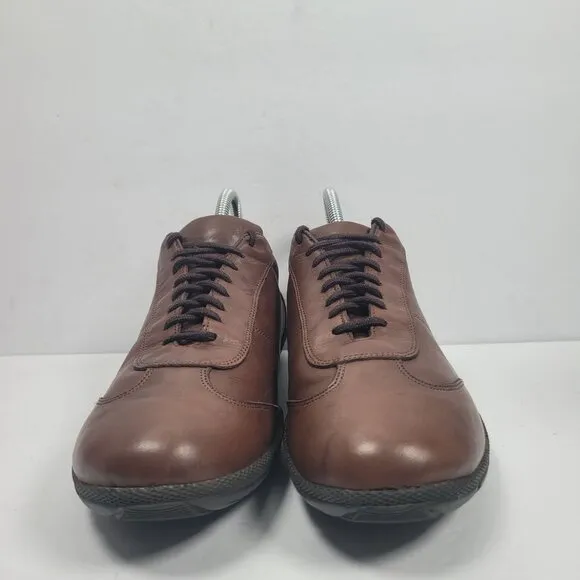 Alan Edmonds Mitchell Men's Brown Leather Oxford Casual Shoes 7.5E