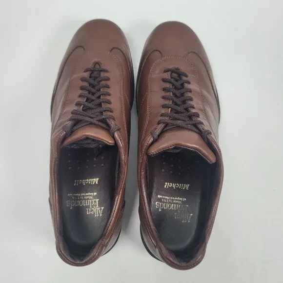 Alan Edmonds Mitchell Men's Brown Leather Oxford Casual Shoes 7.5E