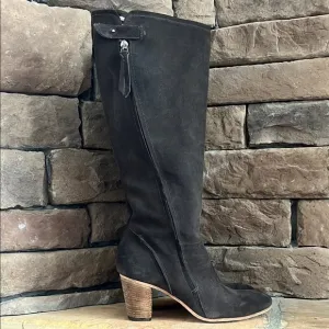 Alberto Fermani Gray Suede Knee-High Boots / SZ 39 or 8.5-9