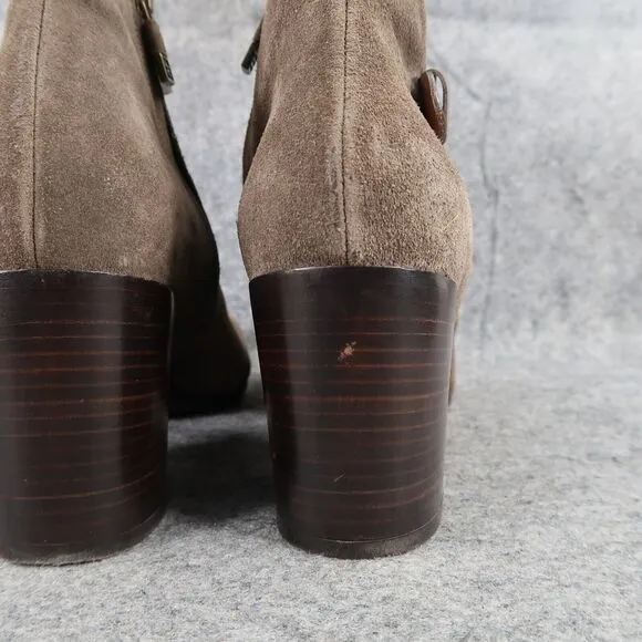 Alberto Fermani Shoes Womens 39 Booties Fashion Leather Cutout Open Toe Brown