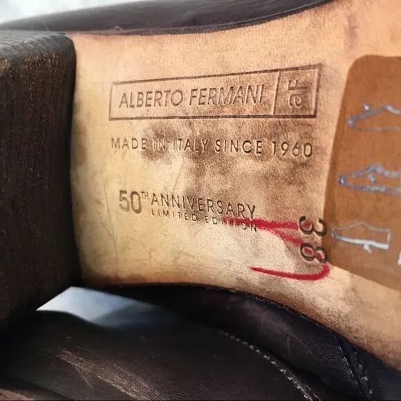 Alberto Fermani very soft brown leather boots