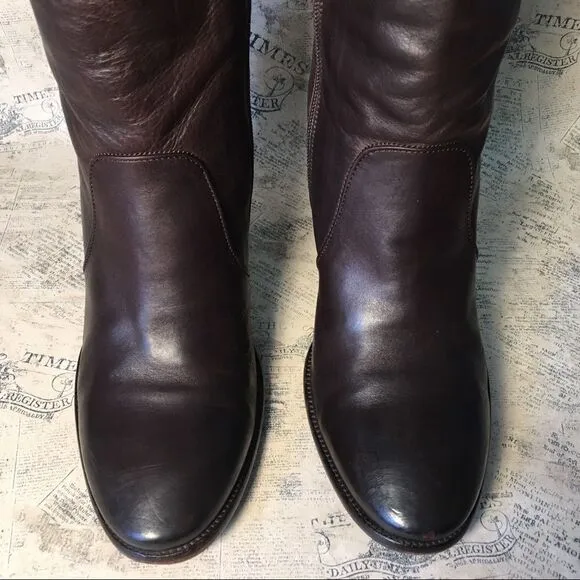 Alberto Fermani very soft brown leather boots