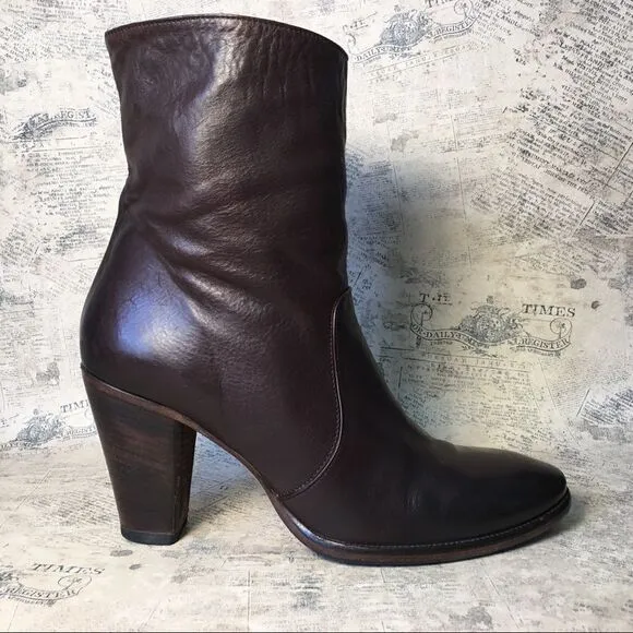Alberto Fermani very soft brown leather boots