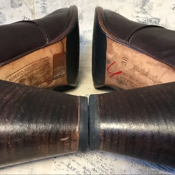 Alberto Fermani very soft brown leather boots