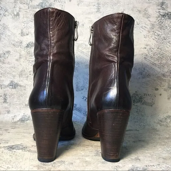 Alberto Fermani very soft brown leather boots