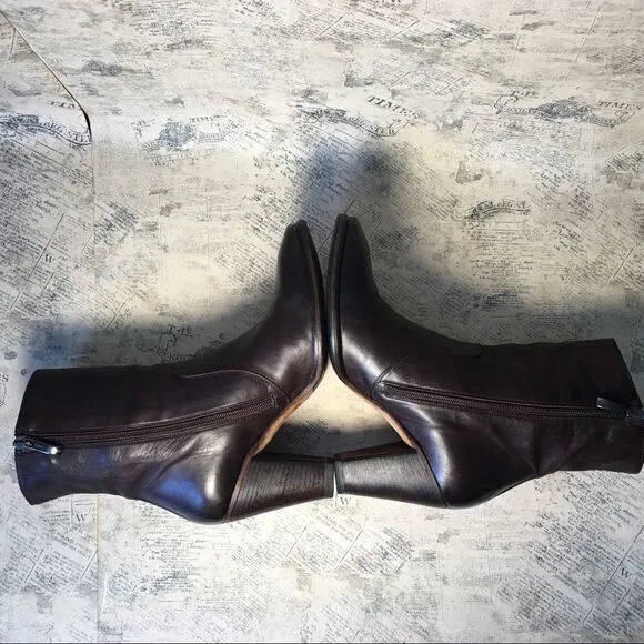 Alberto Fermani very soft brown leather boots