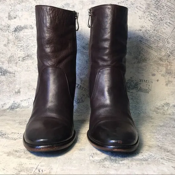 Alberto Fermani very soft brown leather boots