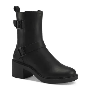 ALFANI Womens Black Buckle Accent Chantal Round Toe Block Heel Heeled Boots 7 M
