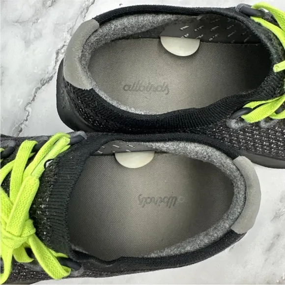 Allbirds Tree Dashers 2 Shoes Womens Sz 10 Black Knit Lace Up Comfort Sneaker TD
