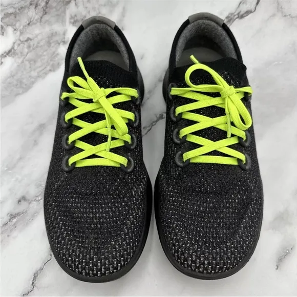 Allbirds Tree Dashers 2 Shoes Womens Sz 10 Black Knit Lace Up Comfort Sneaker TD