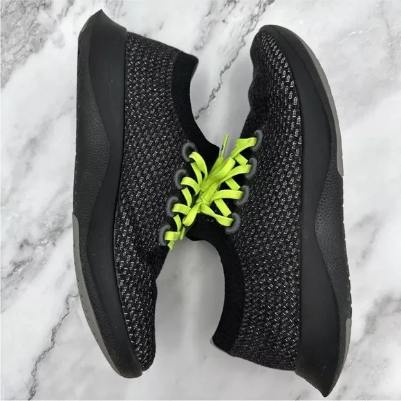 Allbirds Tree Dashers 2 Shoes Womens Sz 10 Black Knit Lace Up Comfort Sneaker TD