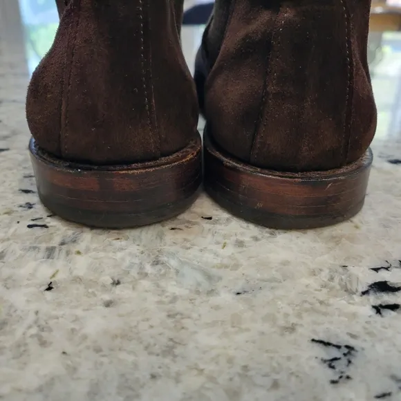 Allen Edmonds Brown Chelsea Boots Suede 8.5 3e