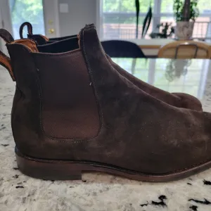 Allen Edmonds Brown Chelsea Boots Suede 8.5 3e