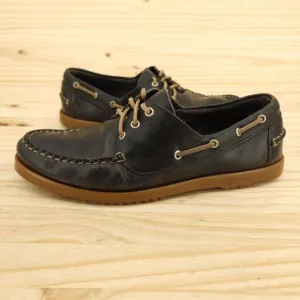Allen Edmonds Harbour Men's Boat Shoes Sz 9 D Navy Blue Casual Deck Loafers
