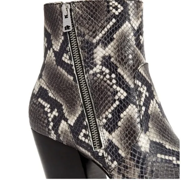 ALLSAINTS  Aster Snake-Print Boots