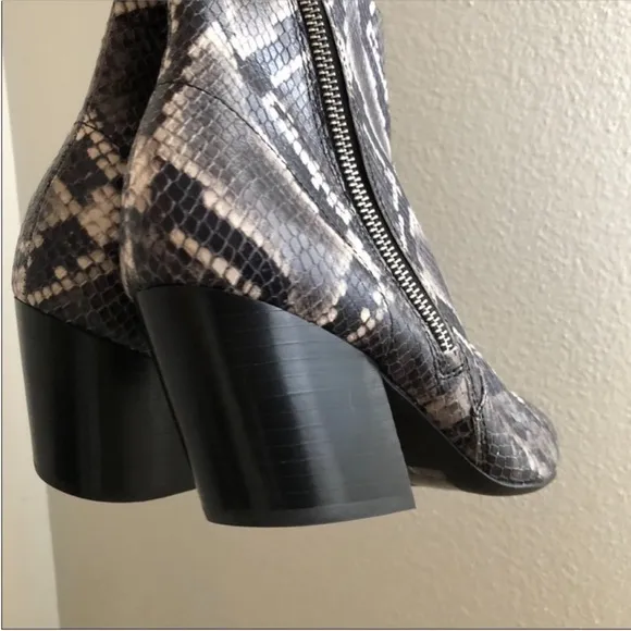 ALLSAINTS  Aster Snake-Print Boots