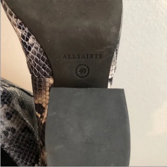 ALLSAINTS  Aster Snake-Print Boots