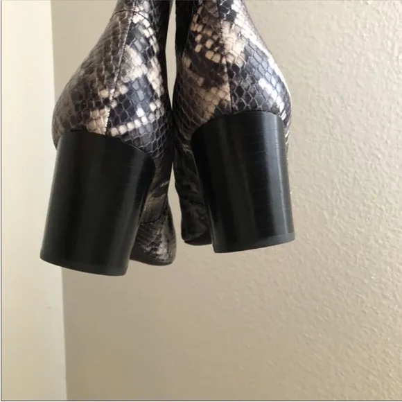 ALLSAINTS  Aster Snake-Print Boots