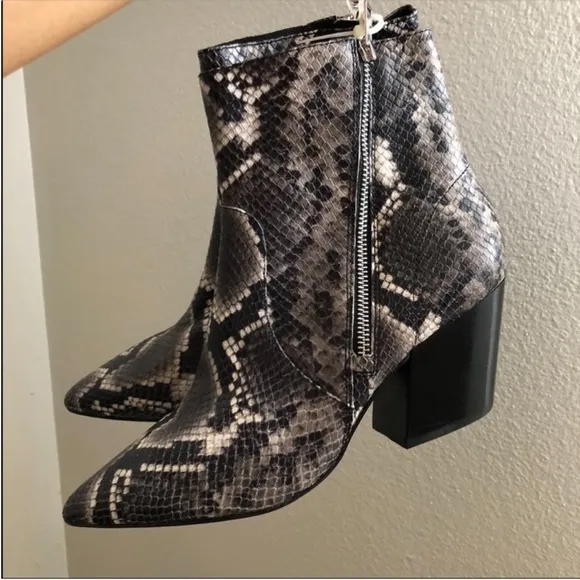 ALLSAINTS  Aster Snake-Print Boots
