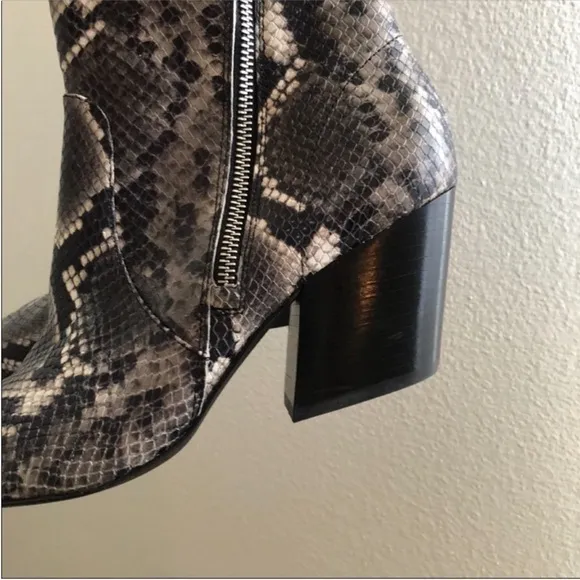ALLSAINTS  Aster Snake-Print Boots