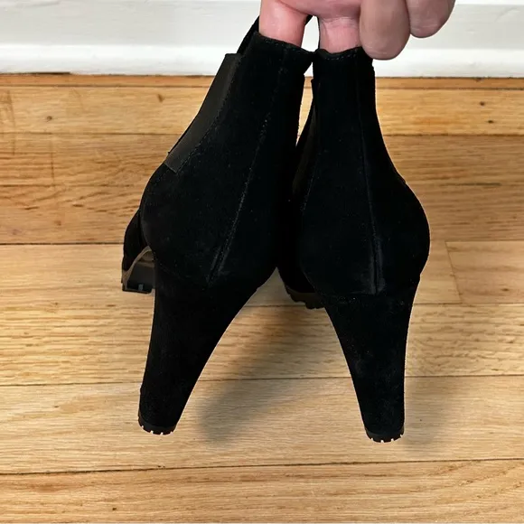 ALLSAINTS Sarris heeled suede boots black size 9 women’s