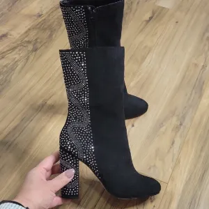American Glamour Badgley Mischka Ada Heeled Boots