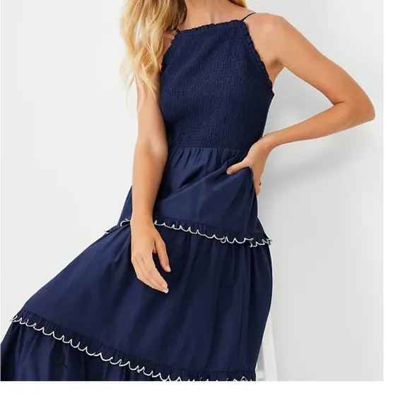 **Ann Taylor Cotton Maxi Dress - New, Size Small**