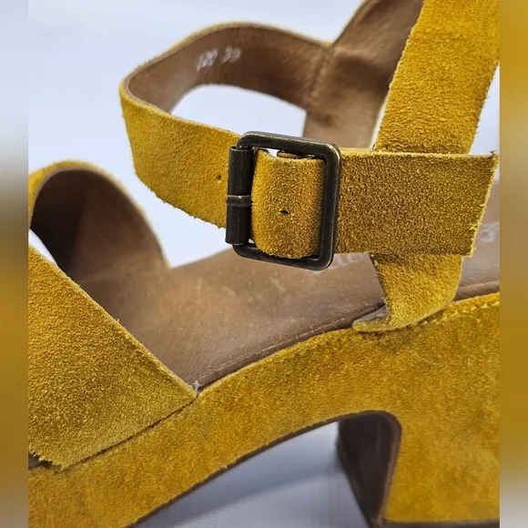Antelope I20 Elin Heeled Sandals Yellow 39 8-8.5
