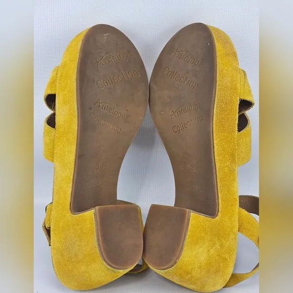 Antelope I20 Elin Heeled Sandals Yellow 39 8-8.5