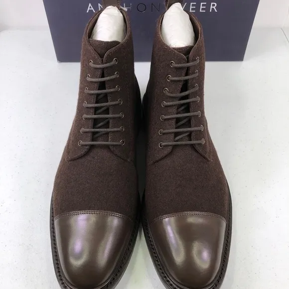ANTHONY Veer Monroe Lace-Up Casual Dress Boots