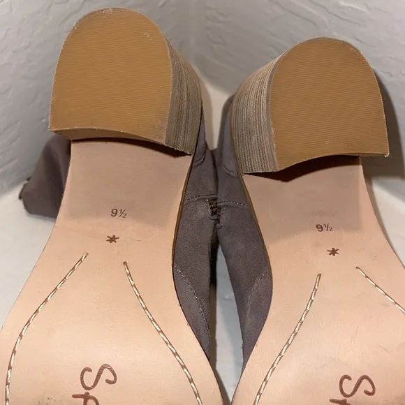 ANTHROPOLOGIE by Splendid Roselyn II Boots size 9 1/2 Taupe Tan Sued leather.
