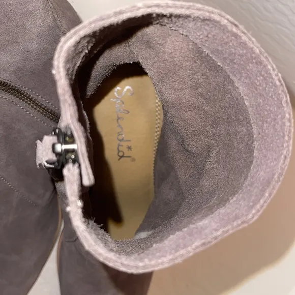 ANTHROPOLOGIE by Splendid Roselyn II Boots size 9 1/2 Taupe Tan Sued leather.