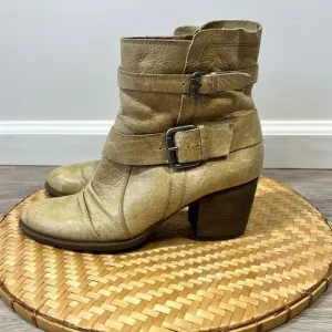 Anthropologie naya leather buckle boots
