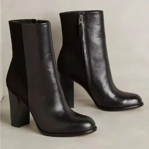 Anthropologie Sam Edelman leather suede ankle boots
