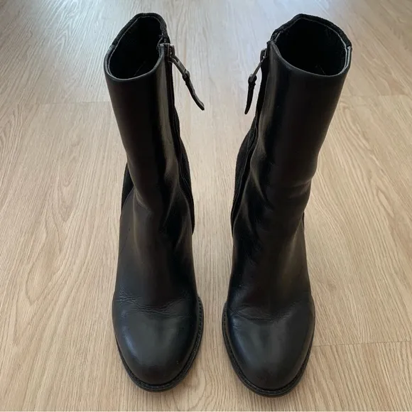 Anthropologie Sam Edelman leather suede ankle boots