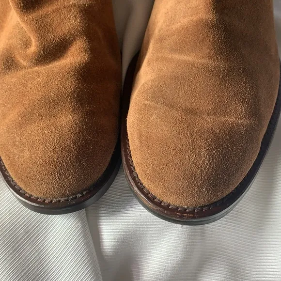 APEPAZZA EU40 / US100 cognac velour leather boots in very good condition