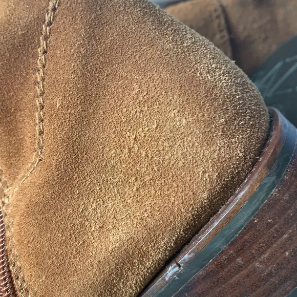 APEPAZZA EU40 / US100 cognac velour leather boots in very good condition