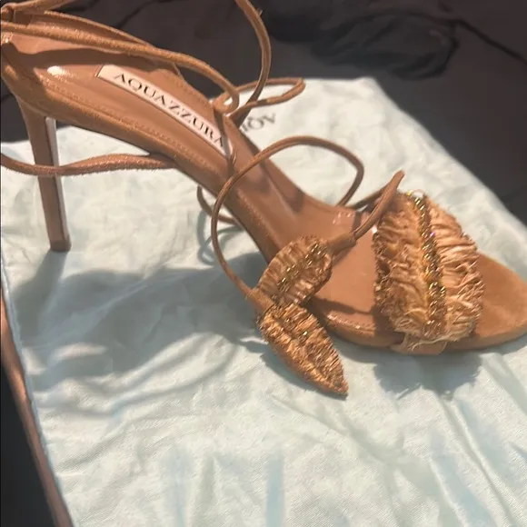 Aquazzura Tan Women's Sandals