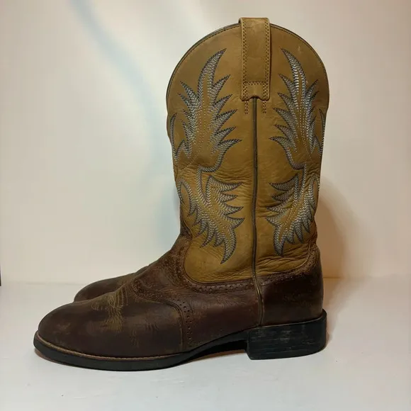 Ariat Heritage Stockman Western Leather Cowboy Boots 10002252 (34920) Mens 10 EE