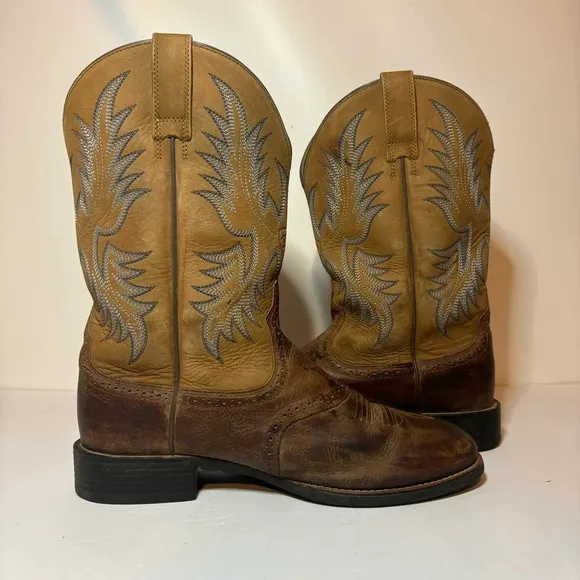 Ariat Heritage Stockman Western Leather Cowboy Boots 10002252 (34920) Mens 10 EE