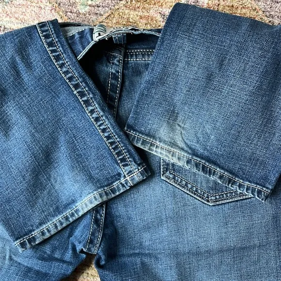 Ariat M7 Coltrane Stretch Stackable Slim Straight Western Jeans 38/36 Silvertone