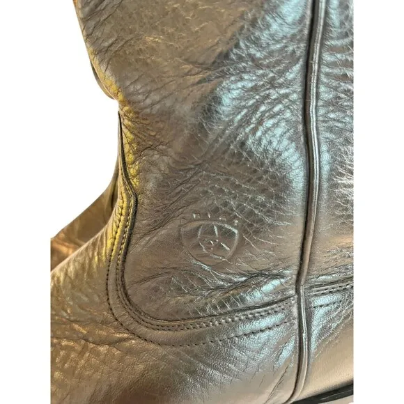 Ariat Mens Heritage black leather Roper boots Size 8EE 35401