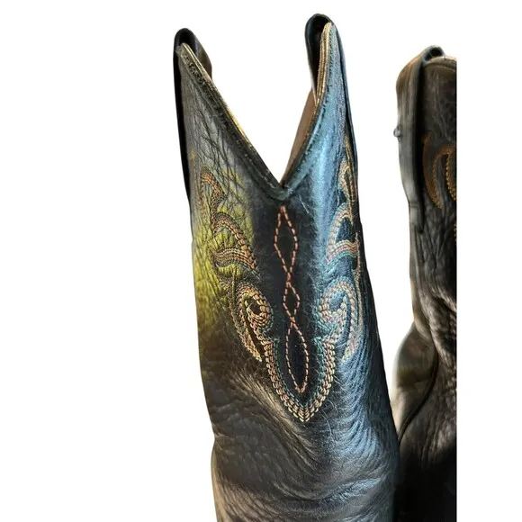 Ariat Mens Heritage black leather Roper boots Size 8EE 35401