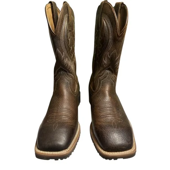 Ariat® Men's Hybrid Rancher Western Brown  Square Toe Boot 10014070 10.5 EE