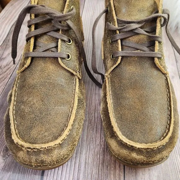 Ariat Mens Holbrook Lace-up Chukka Boots Distressed Leather #10011965 Sz 9D