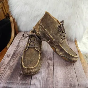 Ariat Mens Holbrook Lace-up Chukka Boots Distressed Leather #10011965 Sz 9D