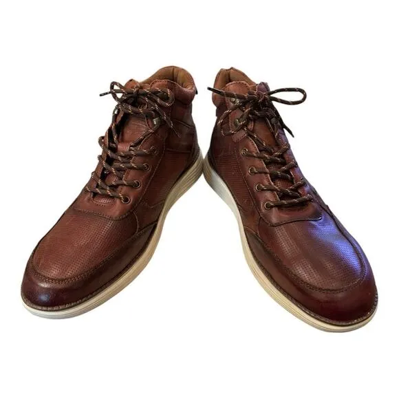 Arkbird Men's Sneaker Boots Leather Upper Mid-Top Casual Oxford Shoes 14