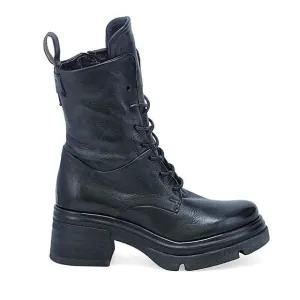 A.S. 98 Women's Black Leather Mid-Calf Elvin Boots Size 41 NWOT