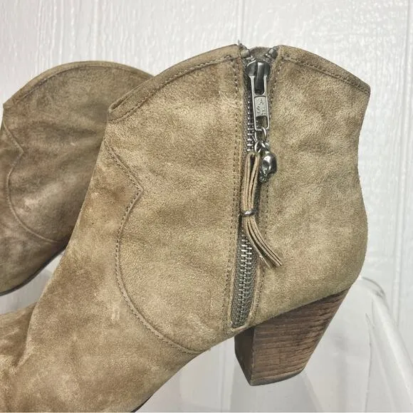 ASH “Jess” Broken Suede Heeled Booties US 10 / EU 40